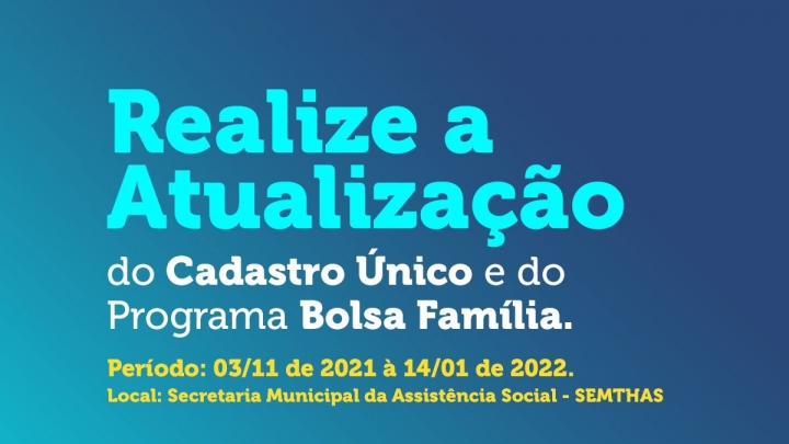 Atualização do Cadastro Único e do Programa Bolsa Família